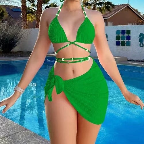 Women’s Bikini Set with Innovative Wrap Skirt Mune Fashion