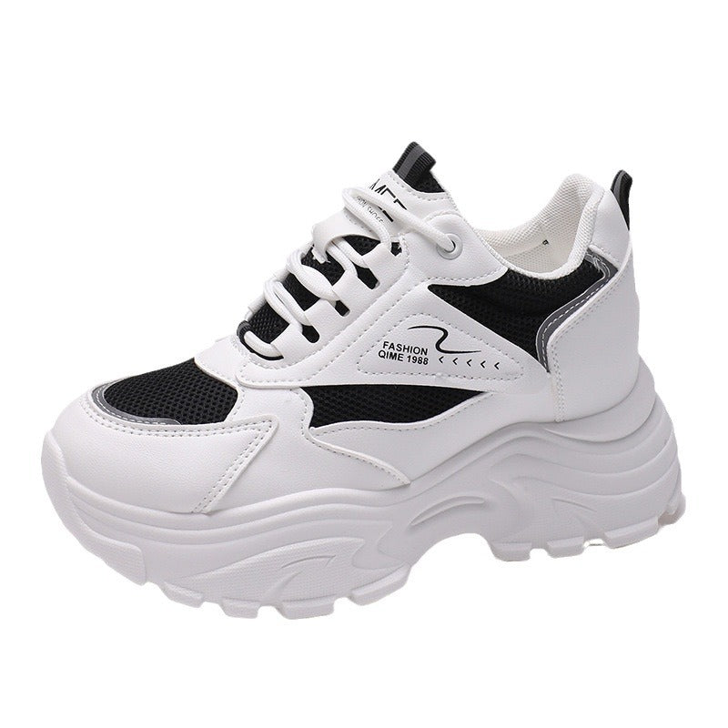Women's Chunky Sneakers with breathable surface texture and cushioning comfort Mune Fashion