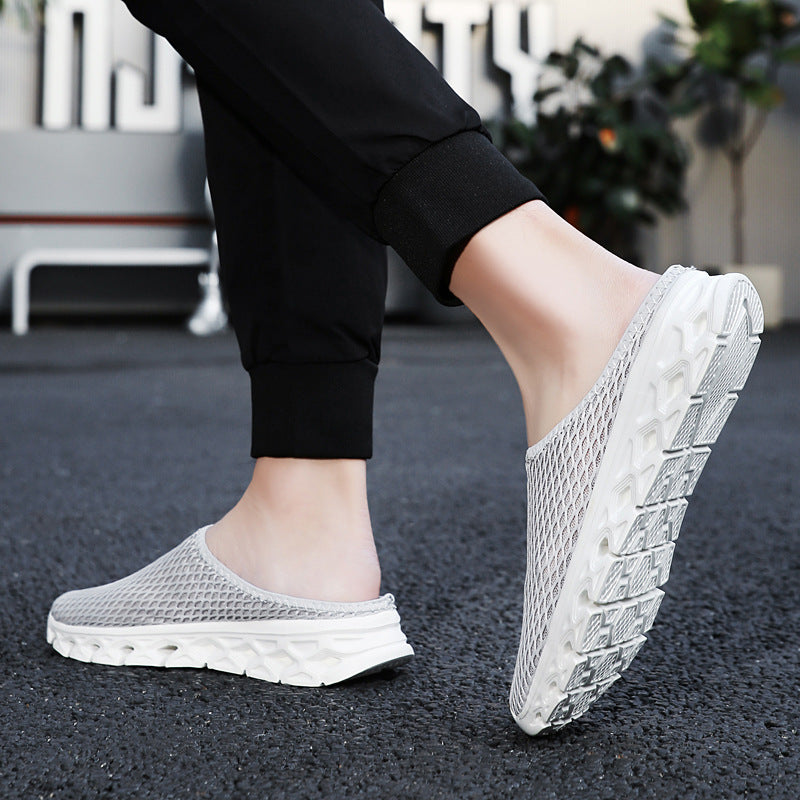 Unisex nan breathable mesh mule shoe with flexible honeycomb outsole and ergonomic footbed Mune Fashion