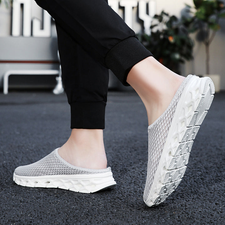 Unisex nan breathable mesh mule shoe with flexible honeycomb outsole and ergonomic footbed Mune Fashion