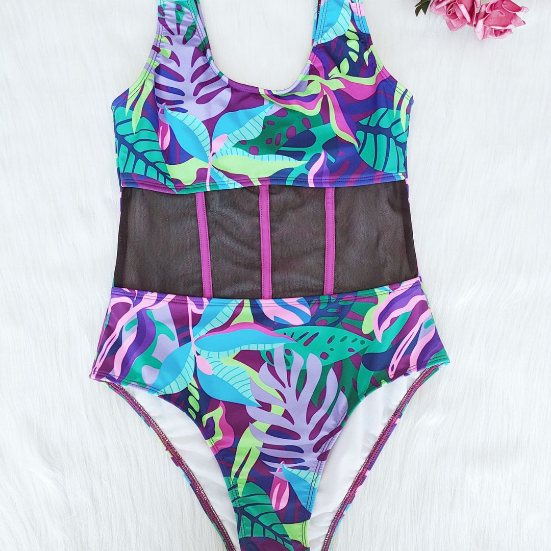 Ladies Swimwear with Mesh Insertion Mune Fashion
