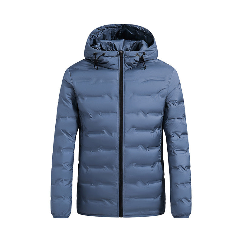 Men's nano ultra-light quilted down jacket with hood Mune Fashion
