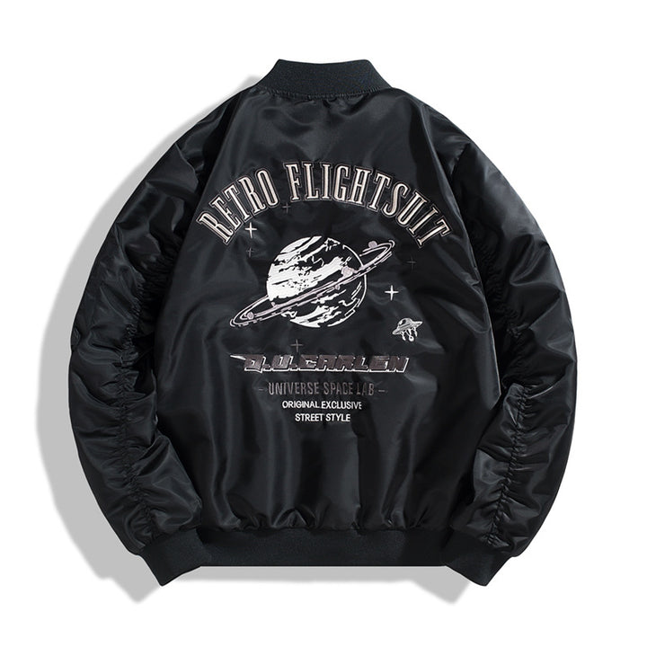 Men's sporty bomber jacket with stylish patches Mune Fashion
