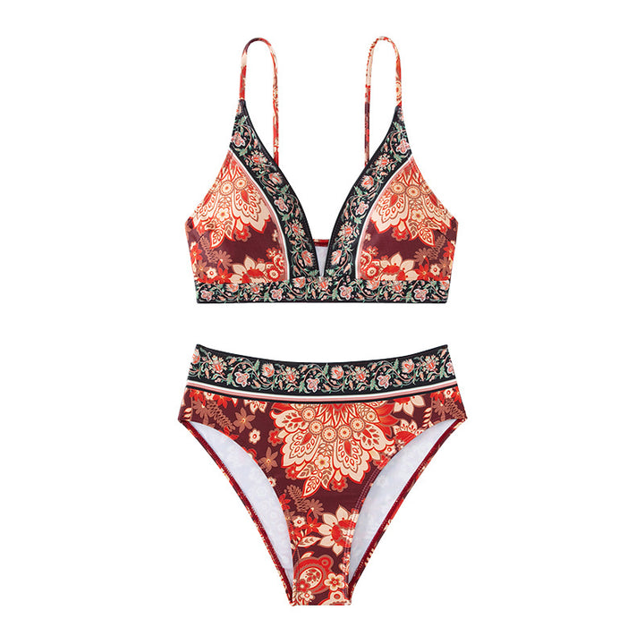 Ladies Triangle Bikini with floral design and stylish details Mune Fashion