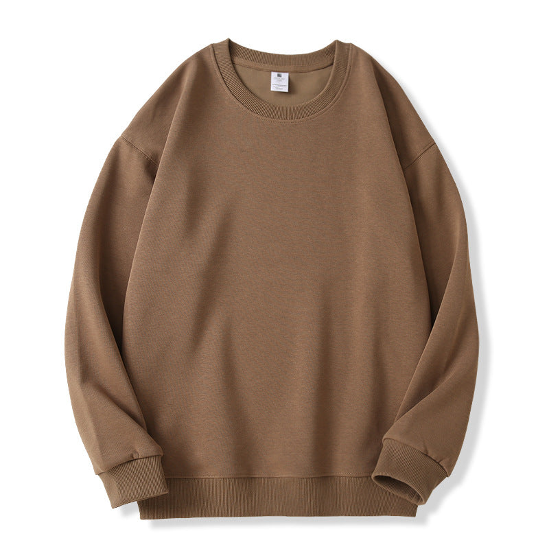 Unisex Oversize Cotton-Fleece Sweatshirt with Round Neck, Ribbed Cuffs and Heavy Quality Mune Fashion