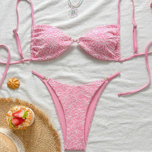 Ladies attractive floral pattern bikini Mune Fashion