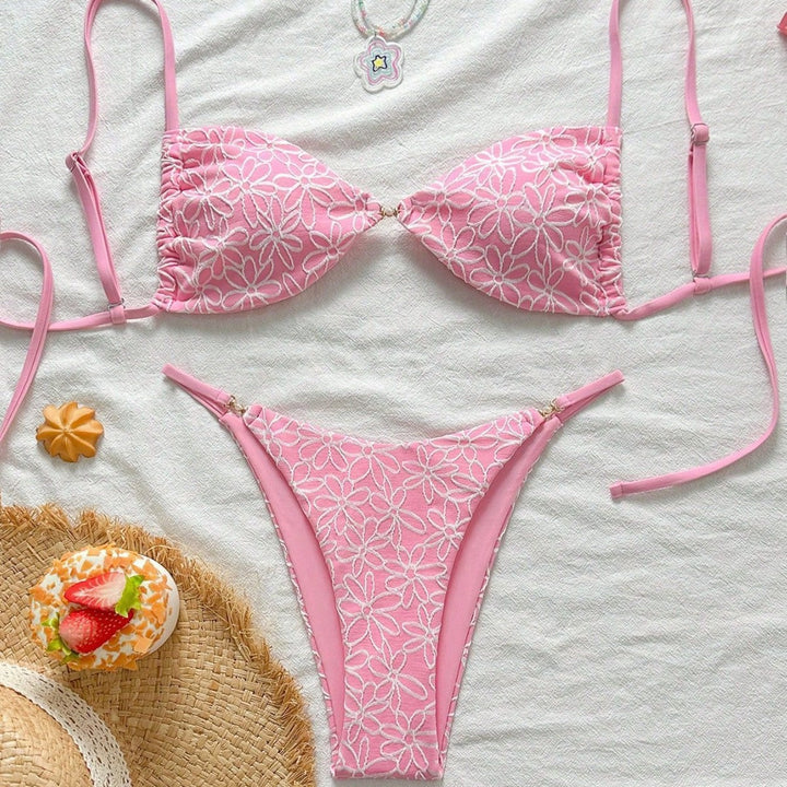 Ladies attractive floral pattern bikini Mune Fashion