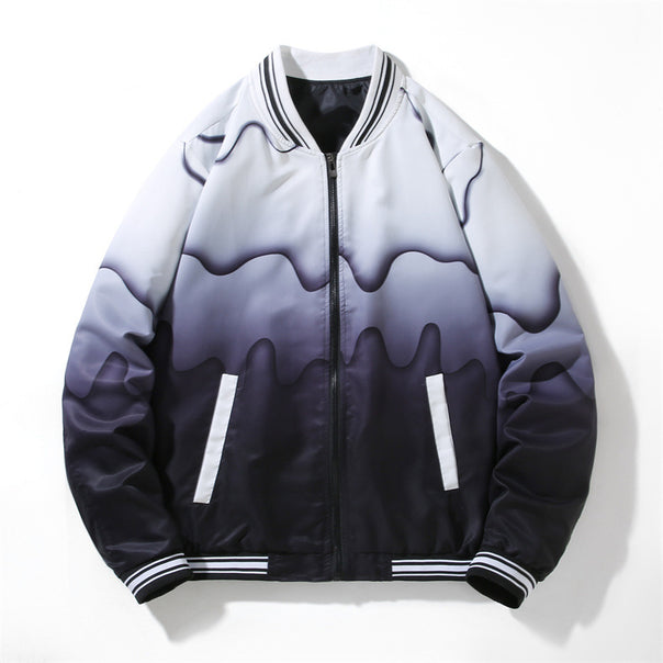 Men's Sporty Bomber Jacket with Modern Patterns Mune Fashion