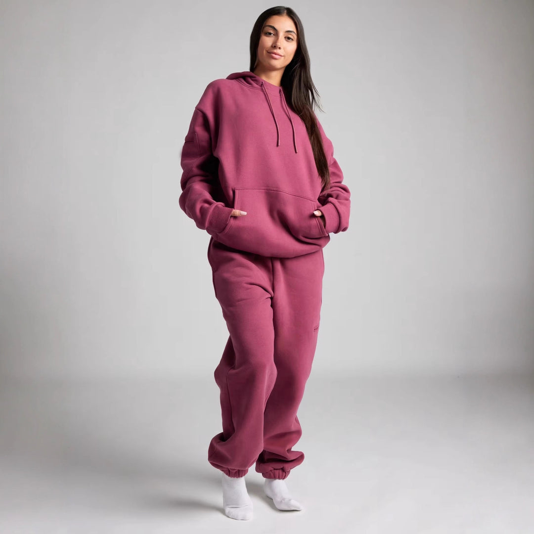 Women’s hoodie sweatshirt with integrated sleep mask and soft fleece lining Mune Fashion