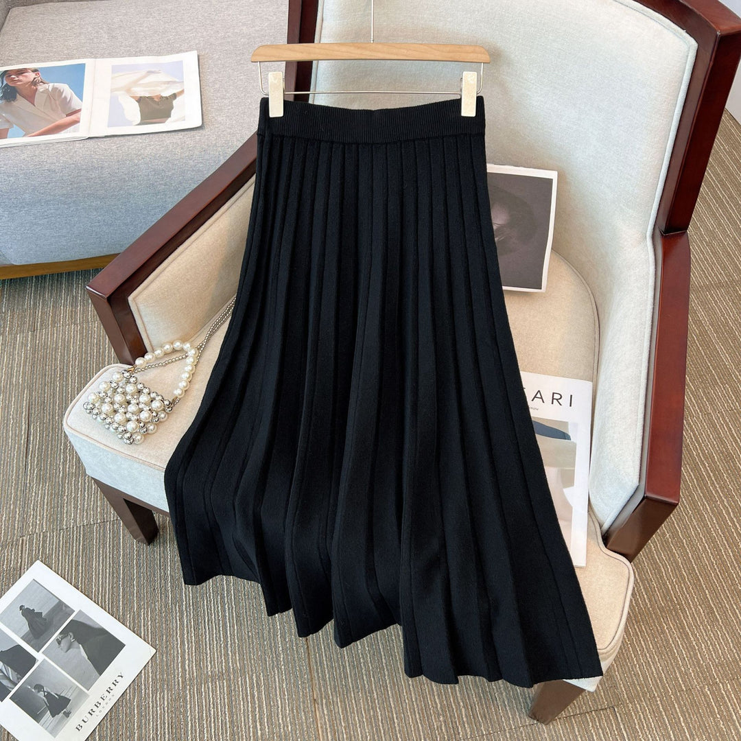 Women's Pleated Maxi Skirt with Elegant Design Mune Fashion