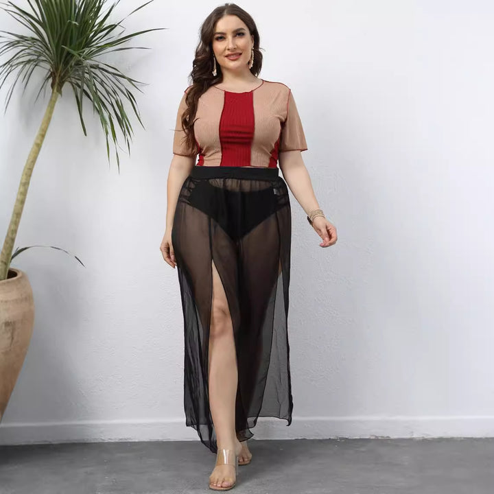 Women's transparent maxi skirt Mune Fashion