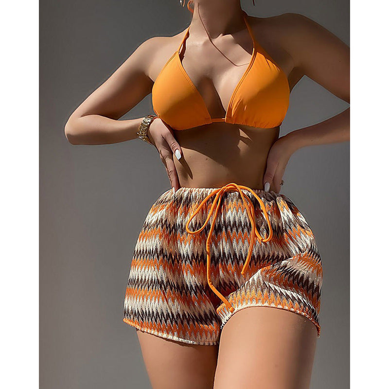 Ladies Bikini Set with fashionable lace pattern Mune Fashion