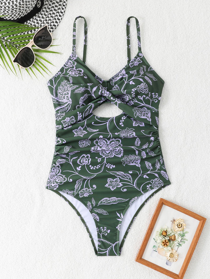 Women's Elegant One-Piece Swimsuit with Floral Design Mune Fashion