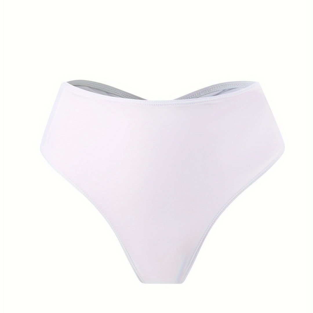 Ladies High-Waisted Bikini Bottoms with Elegant Cut Mune Fashion