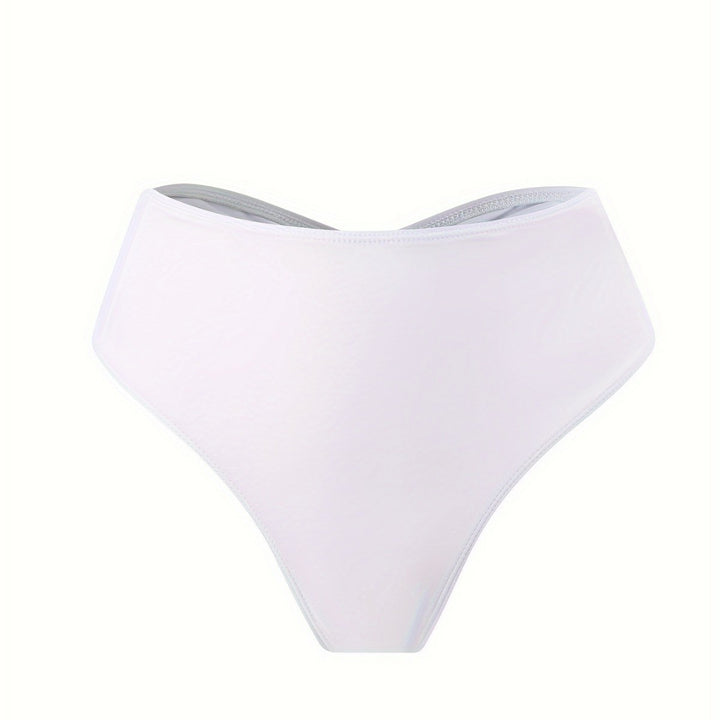 Ladies High-Waisted Bikini Bottoms with Elegant Cut Mune Fashion
