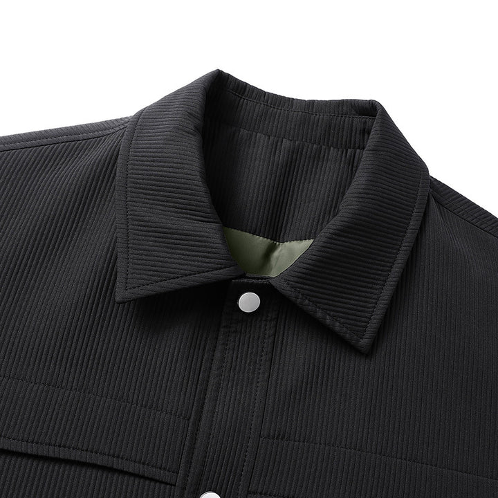 Men's corduroy overshirt jacket with snapped front, fully lined & relaxed fit Mune Fashion
