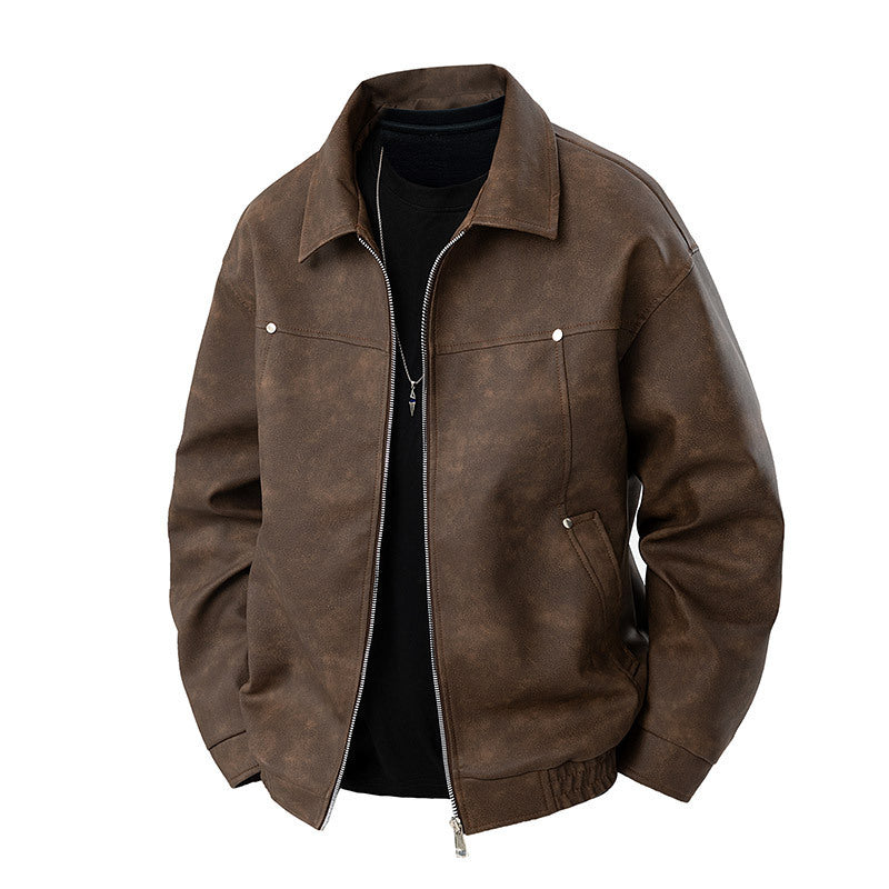 Men's Fashion Suede Jacket Mune Fashion