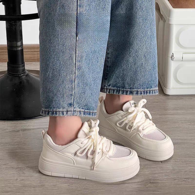 Women Chunky Sneakers with breathable textile surface and stable sole Mune Fashion