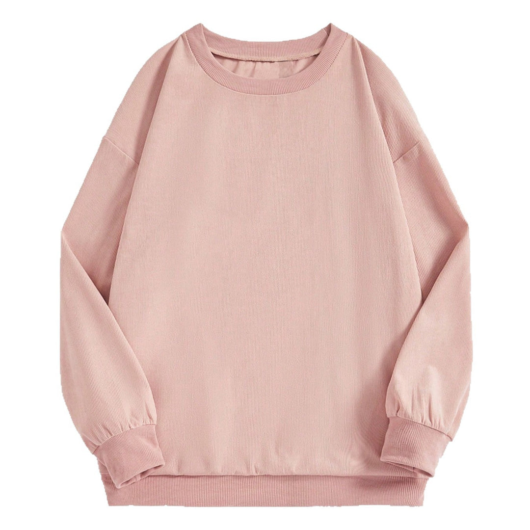 Women oversized sweatshirt with ribbed material and balloon sleeves Mune Fashion