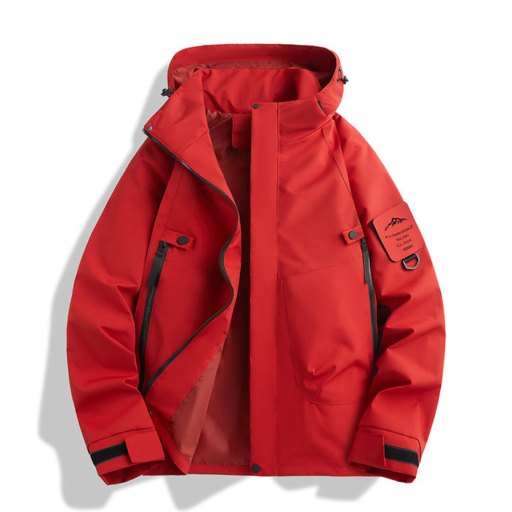 Men's functional jacket with adjustable hood