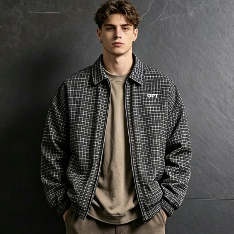 Men's Checked Utility Jacket Mune Fashion