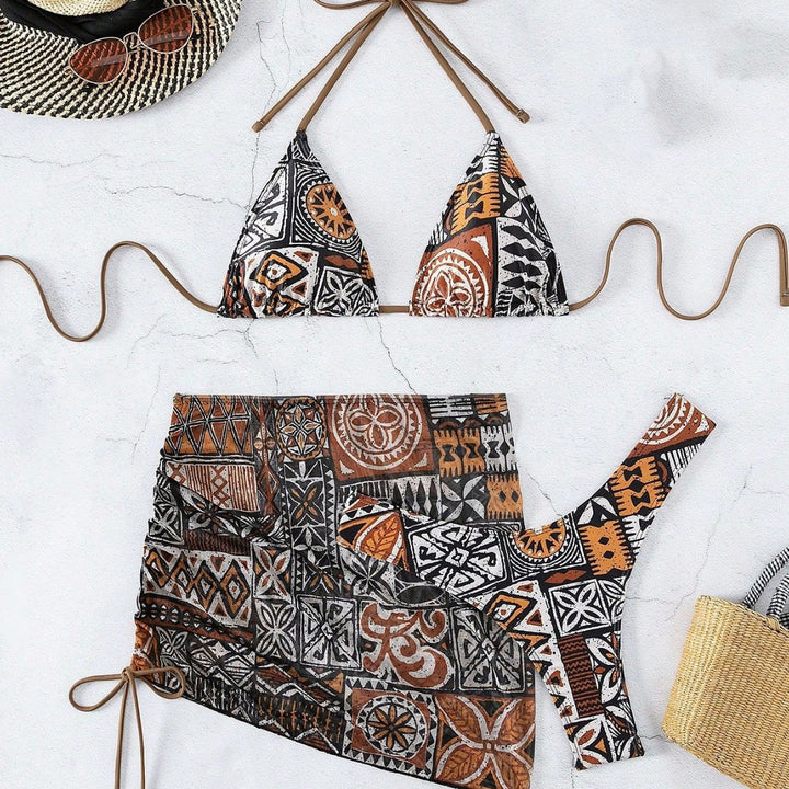 Women's bikini set with adjustable top and high-waisted short Mune Fashion