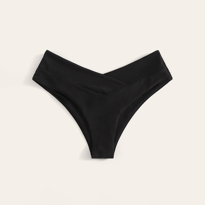 Women's High-Cut Bikini Bottom with Fashionable Design Mune Fashion