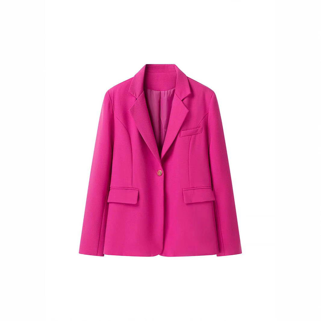 Ladies' Boucle Two-Piece with Tailored Long Blazer, Corset Cropped Top and High-Cut Shorts Mune Fashion