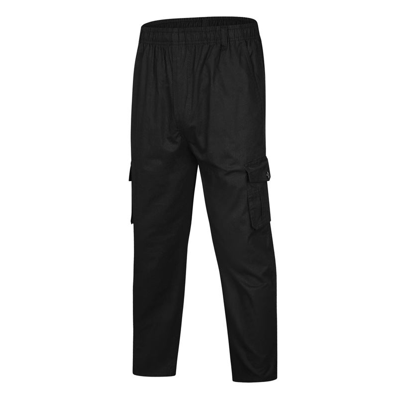 Men's loosely fitting cargo pants with elastic waistband and multiple pockets Mune Fashion
