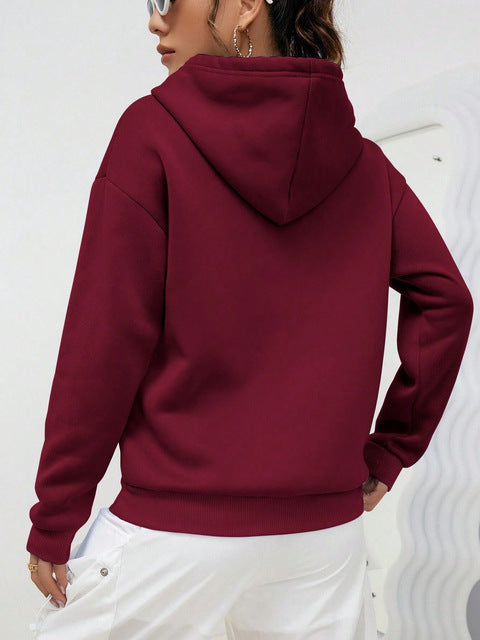 Women’s oversized hoodie dress with kangaroo pocket, extended silhouette and soft French terry Mune Fashion