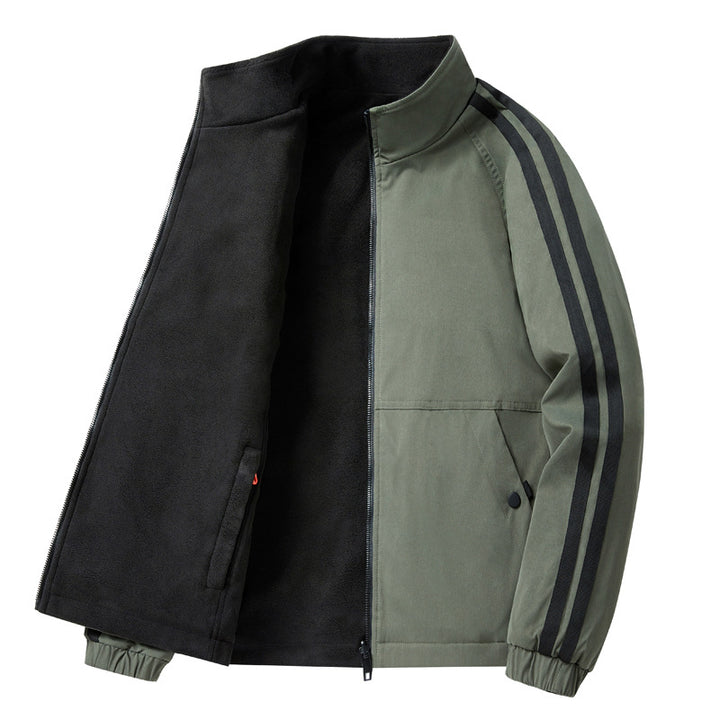 Men's Sporty Transitional Jacket with High Collar Mune Fashion 1788241641