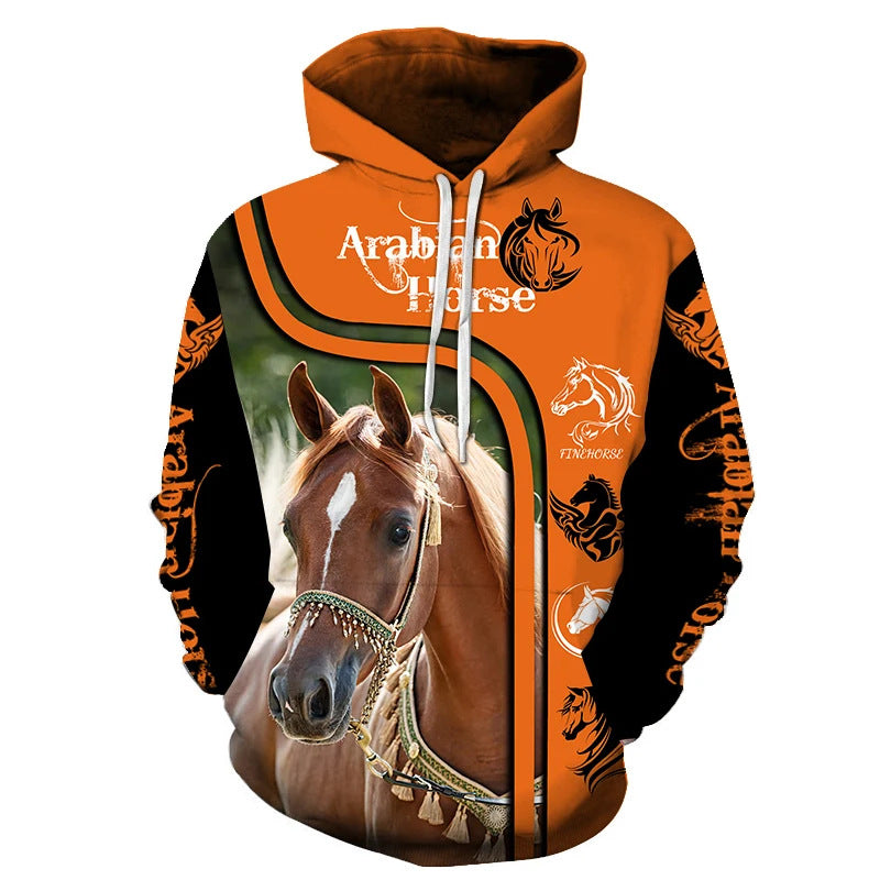 Unisex Hoodie with Creative Wolf Design Mune Fashion