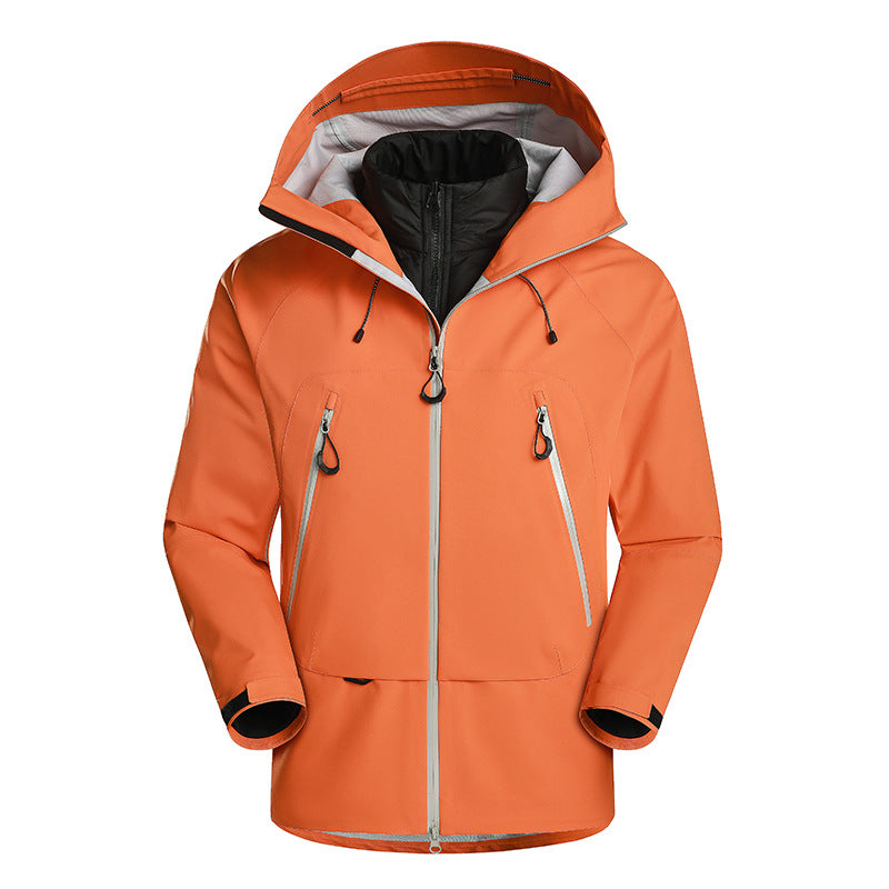 Men's waterproof softshell jacket with removable quilted inner jacket Mune Fashion