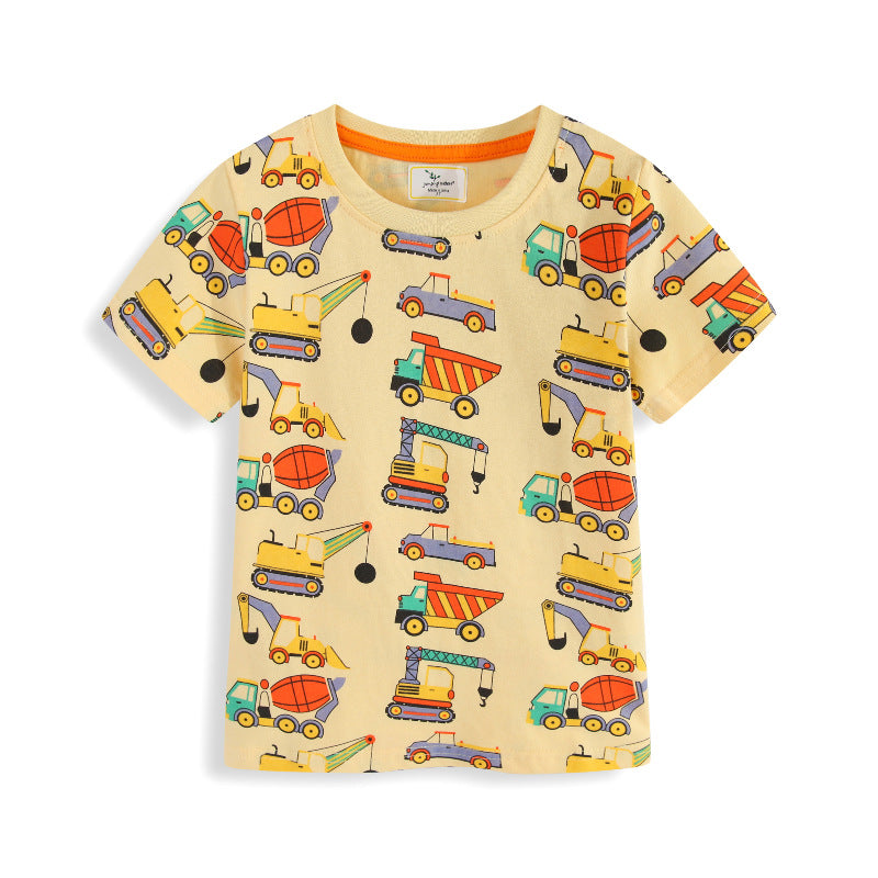 Boys T-Shirt with funny construction vehicle design Mune Fashion