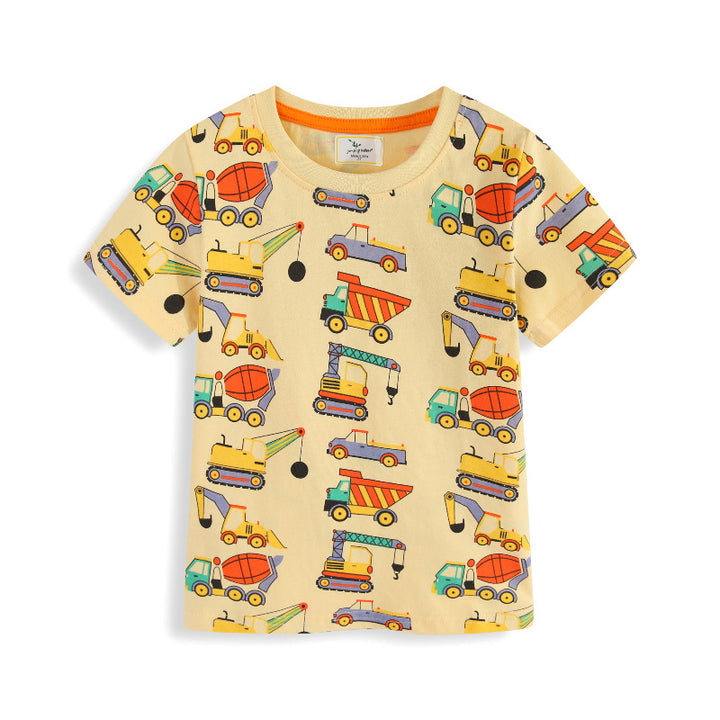 Boys T-Shirt with funny construction vehicle design Mune Fashion