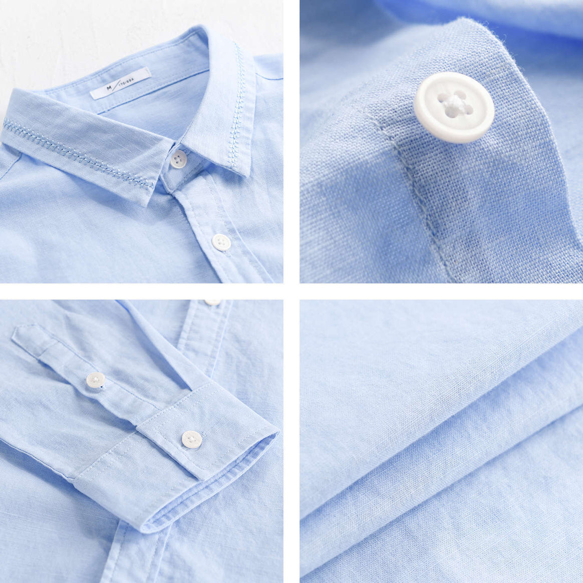 Men's Lightweight Cotton Shirt with Layered Look and Kent Collar Mune Fashion