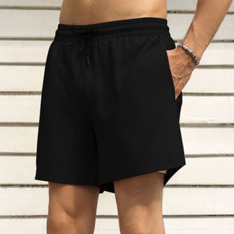 Men's nano two-layer swim shorts with inner compression shorts and side smartphone pocket Mune Fashion