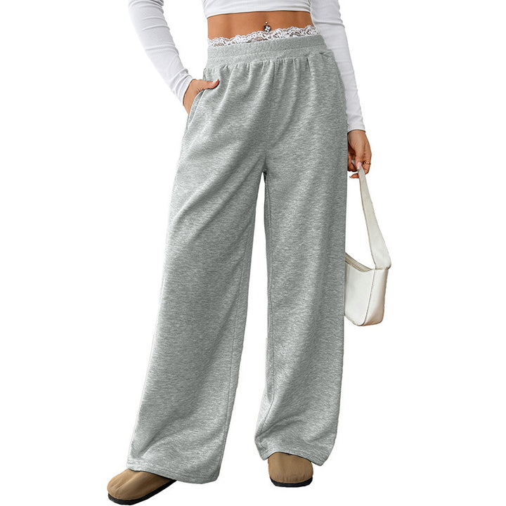 Women Comfortable and Elegant Wide Jogging Pants Mune Fashion
