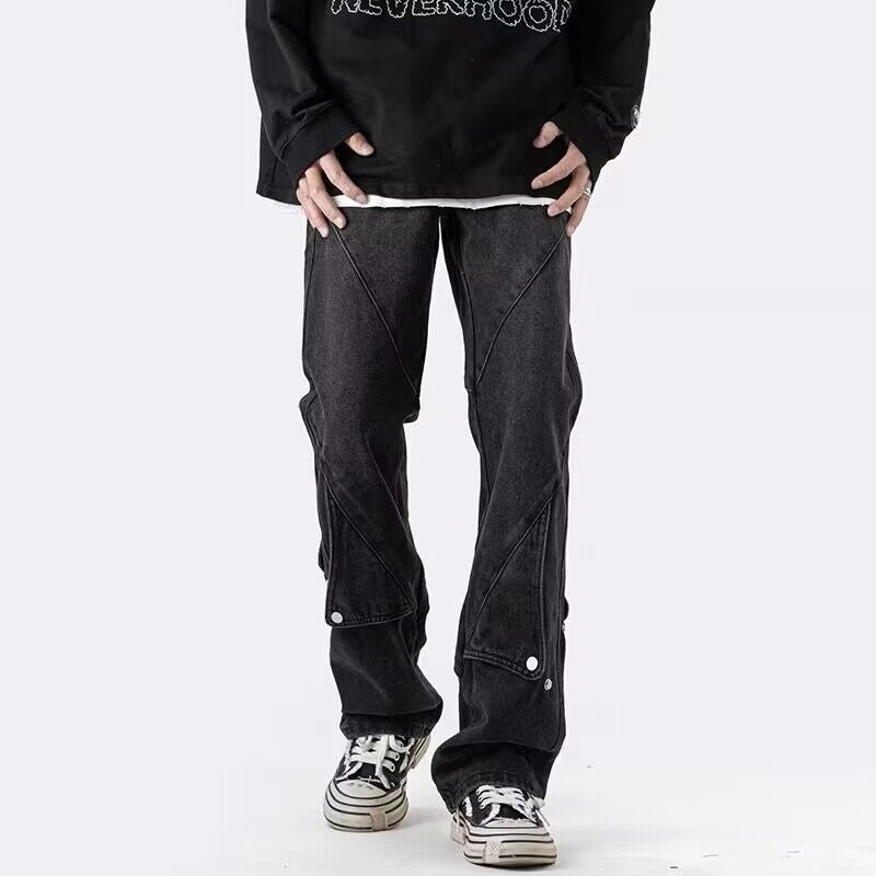 Men's Casual Denim Cargo Pants Mune Fashion