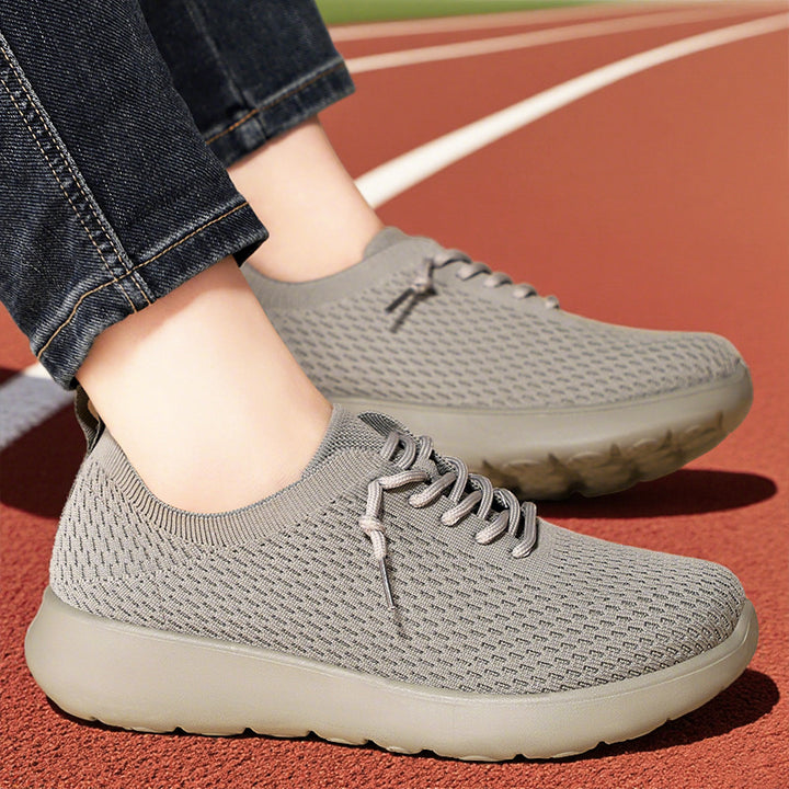 Women's knitted slip-on sneakers with sock-like upper, elastic lacing, and cushioned EVA sole Mune Fashion