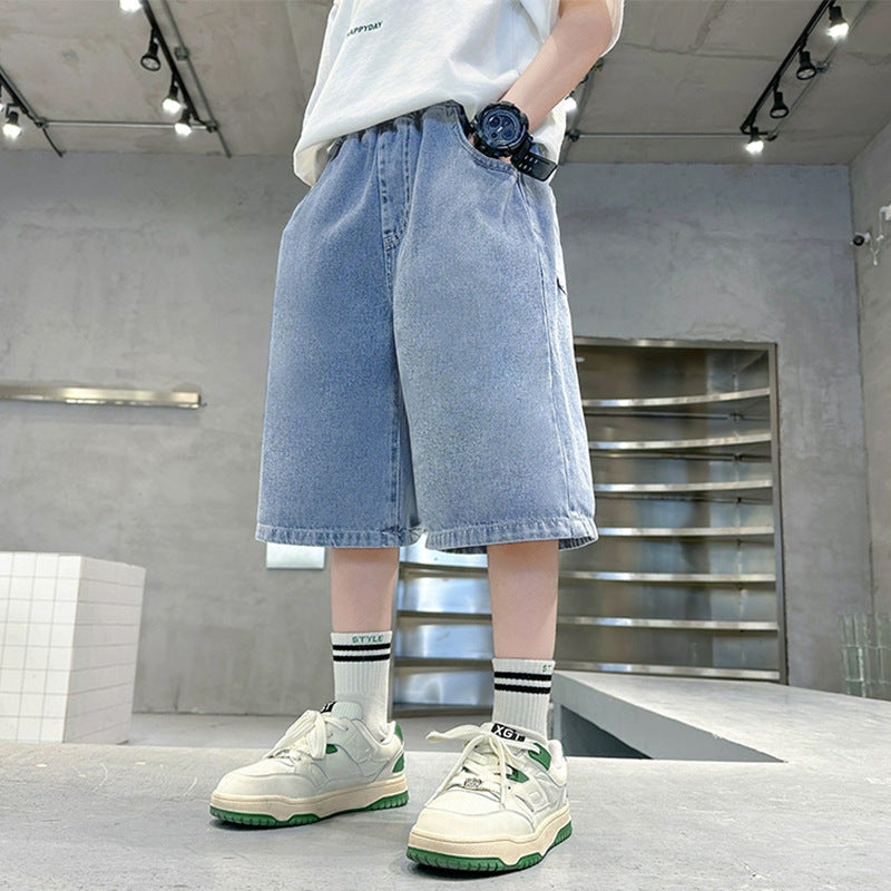 Boys casual denim shorts in modern style Mune Fashion