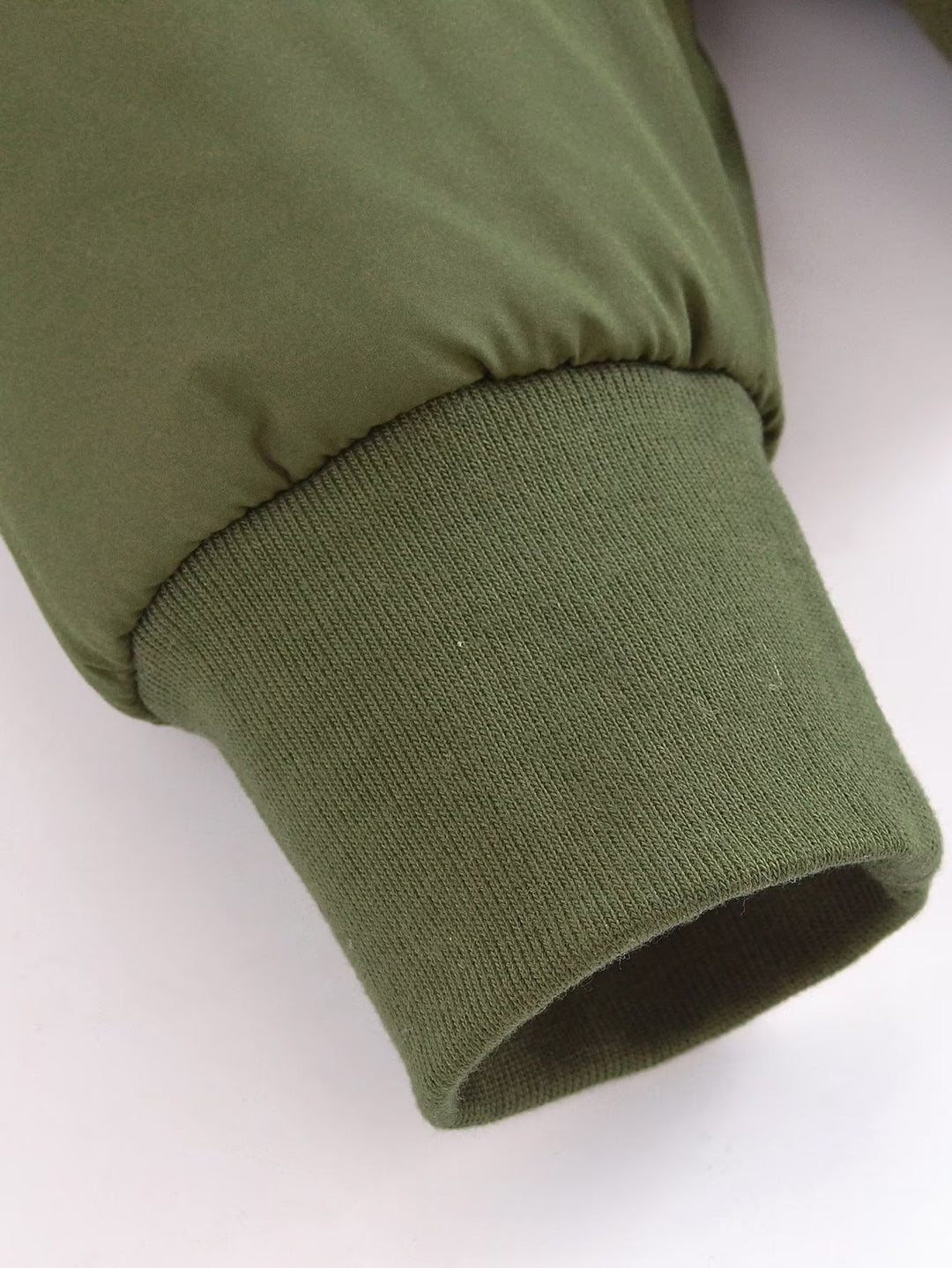 Ladies short padded blouson jacket with ribbed hem Mune Fashion