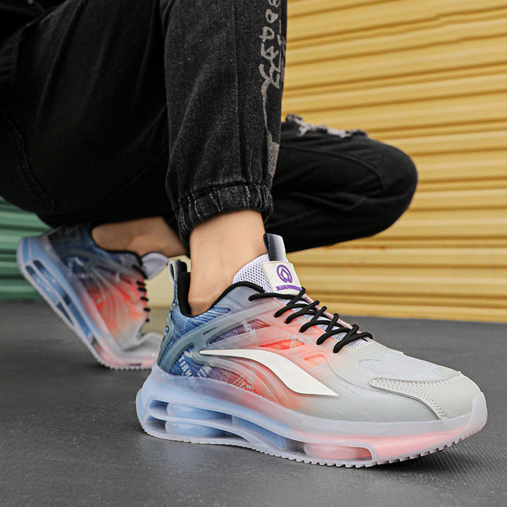 Unisex futuristic air-cushioned performance-oriented sneakers with transparent sole Mune Fashion