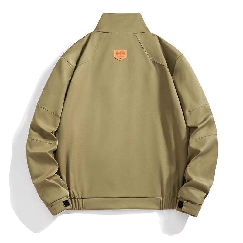 Men's Urban Short Jacket with Stand Collar, Windproof Lining and Elastic Cuffs Mune Fashion