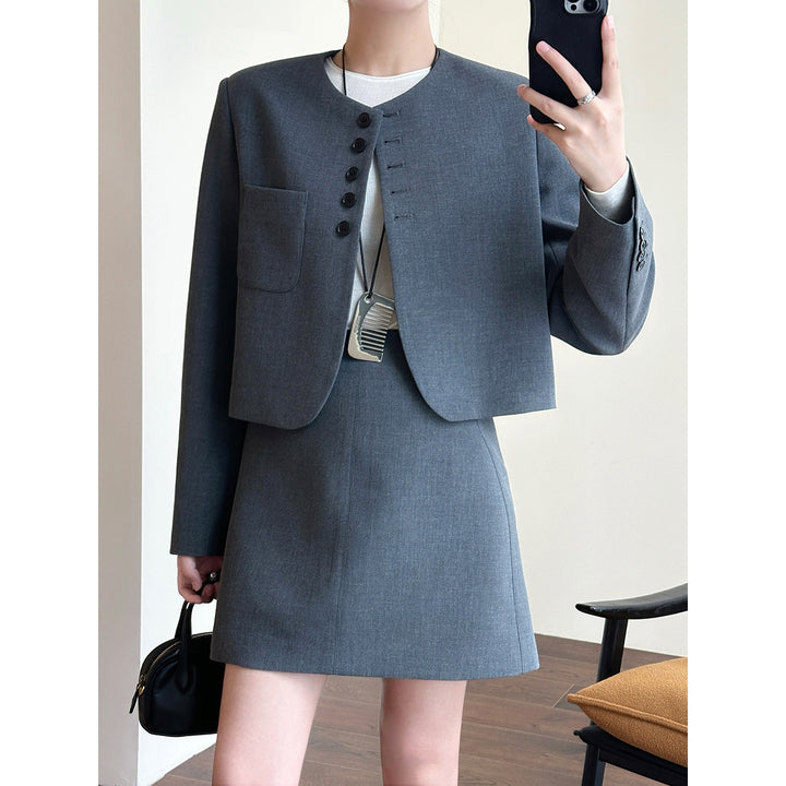 Women Fashionable Blazer Dress Set Mune Fashion