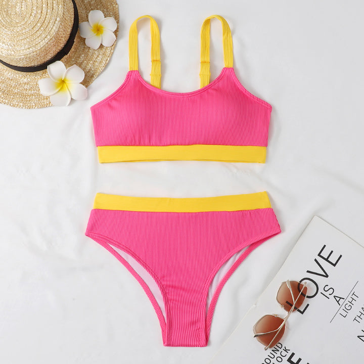 Ladies bikini set with sophisticated ribbed design and adjustable straps Mune Fashion
