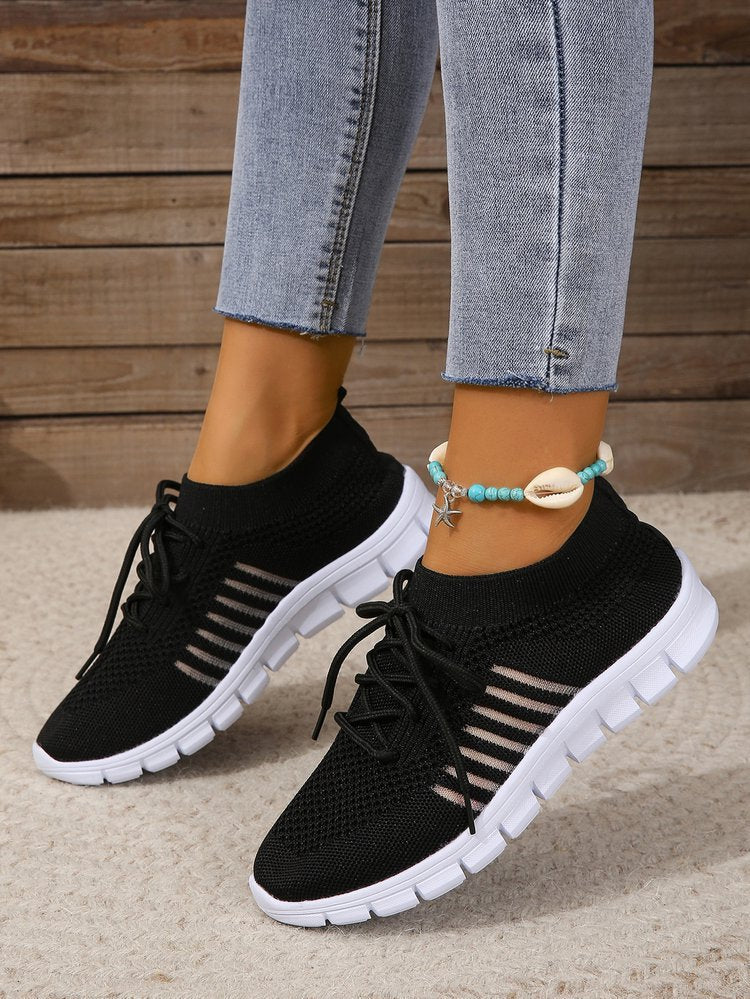 Women's  lightweight knitted sneaker slippers with sock-like shaft and flexible sole Mune Fashion