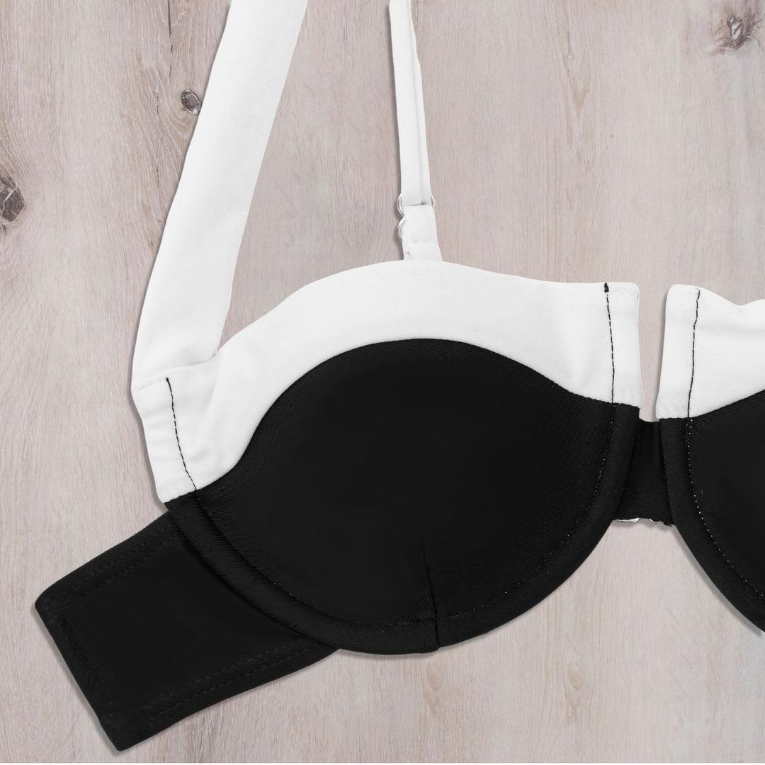 Ladies bandeau bikini with trendy design and adjustable straps Mune Fashion
