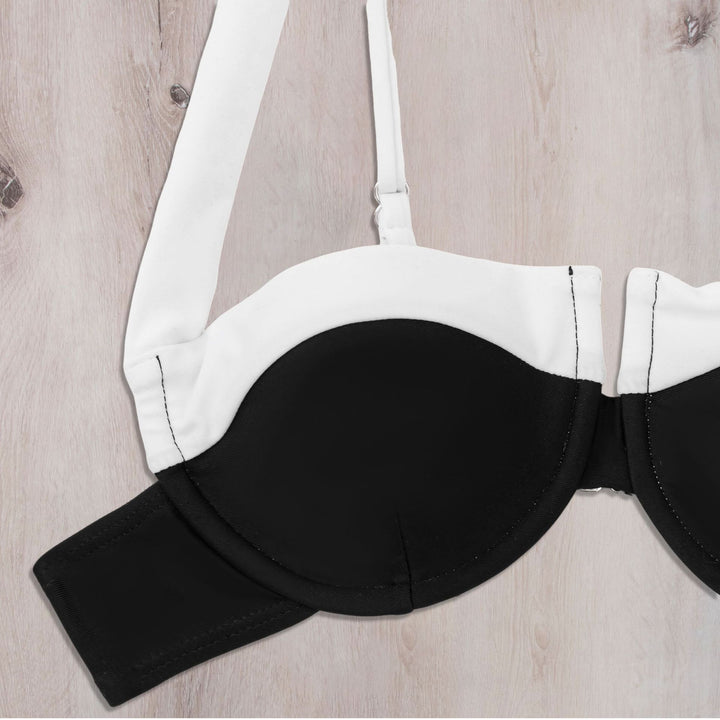 Ladies bandeau bikini with trendy design and adjustable straps Mune Fashion
