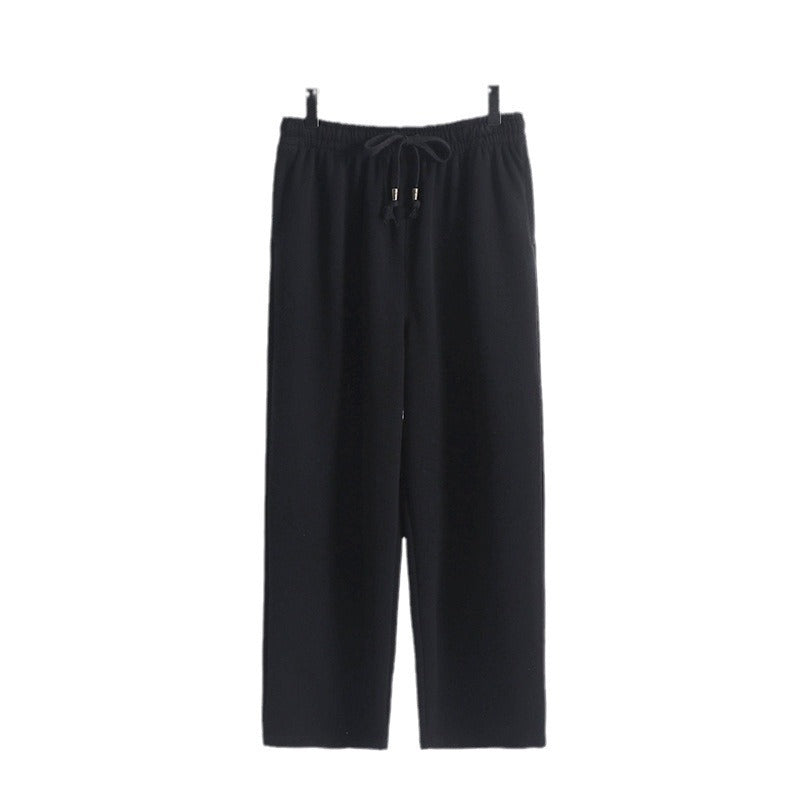 Unisex Padded Fleece Jogging Pants with Elastic Waistband Drawstring and Slim Ankle Cuff Mune Fashion